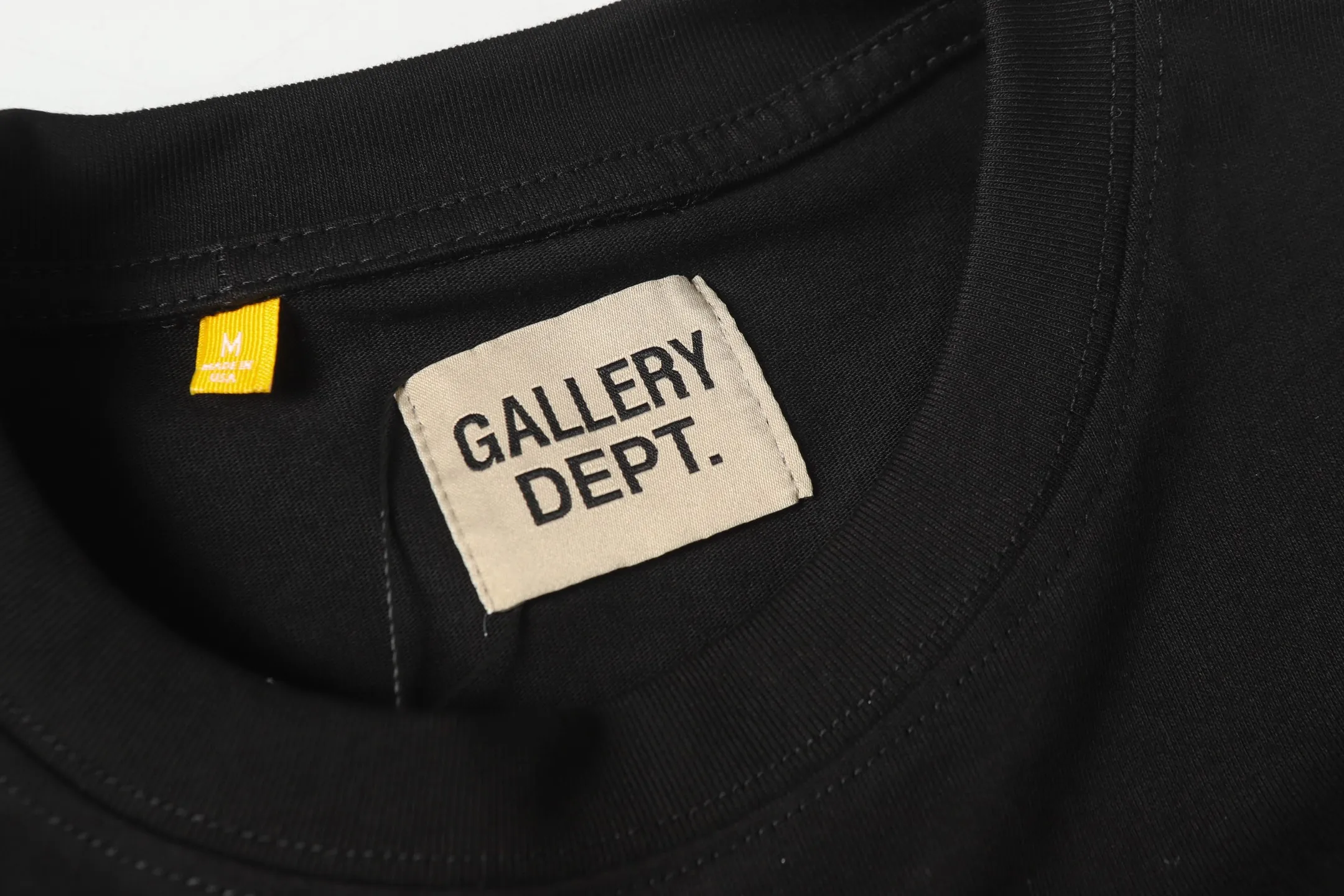 GALLERY.DEPT Summer new short-sleeved model number: D3317P110 Color: black apricot Size: S M L XL